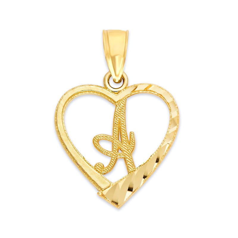 Heart Initial A