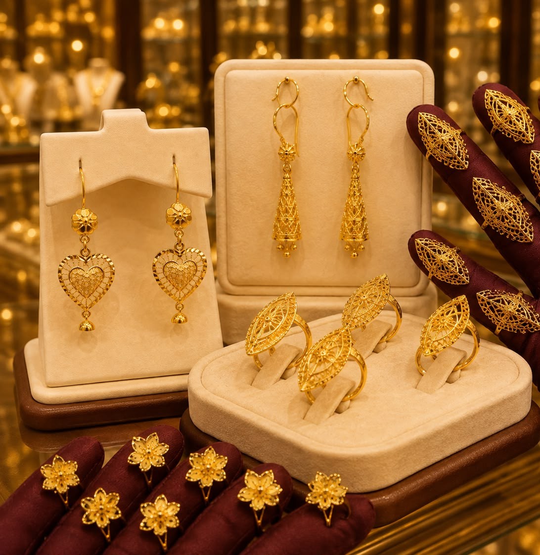 Golden Heritage Ring & Earring Collection